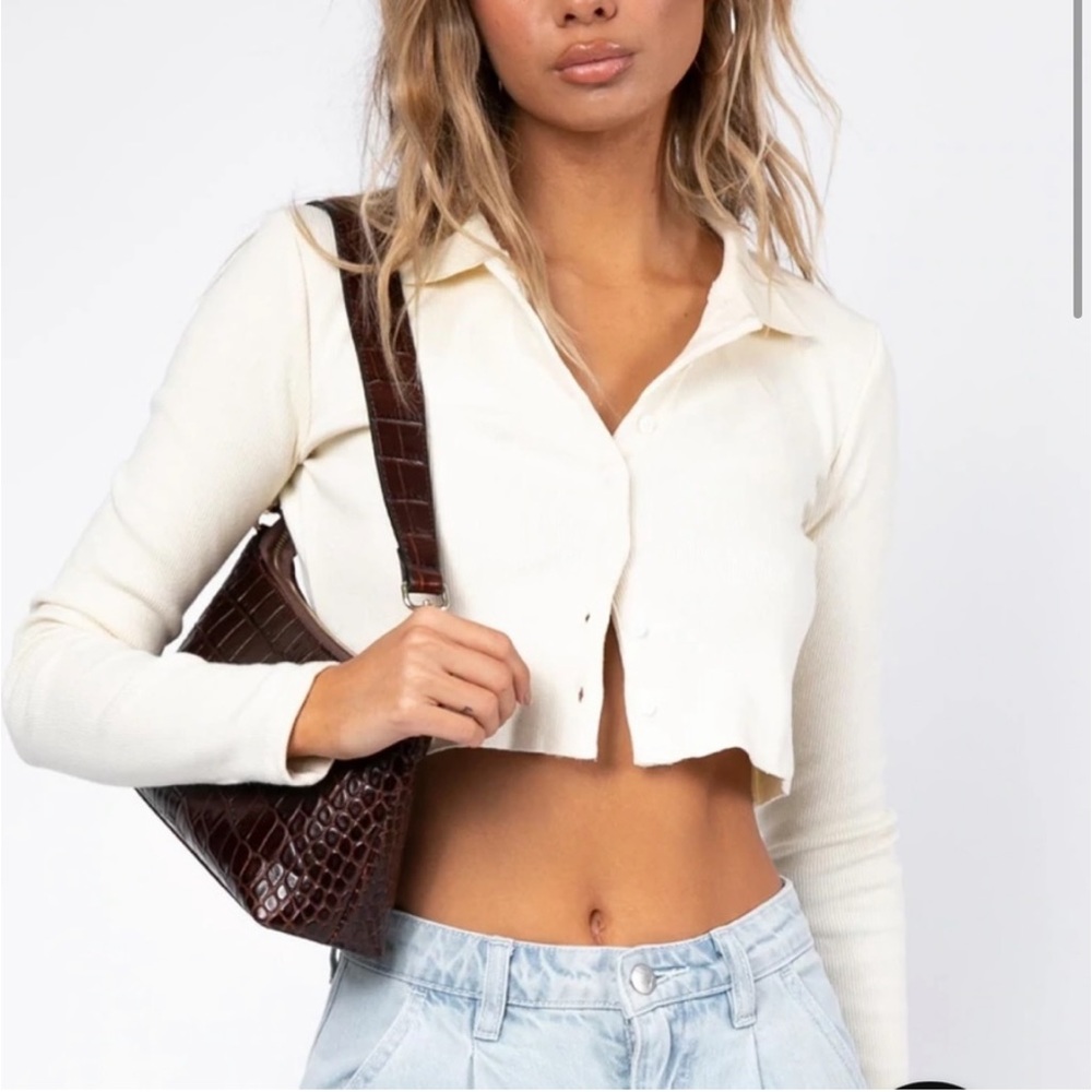 COPY - NWT Princess Polly Downtown Top size 8 small S cream